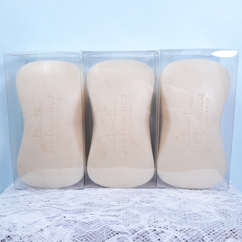 Spa Bundle San Francisco Soap Company Glycerin Black Rice White Bath Bar Set Lot - Picture 7 of 11